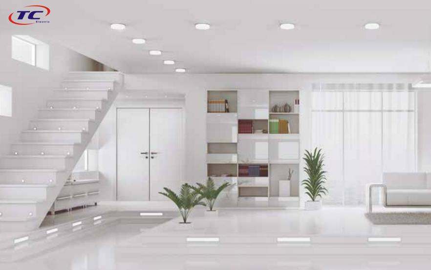 đèn led âm trần khối đúc duhal